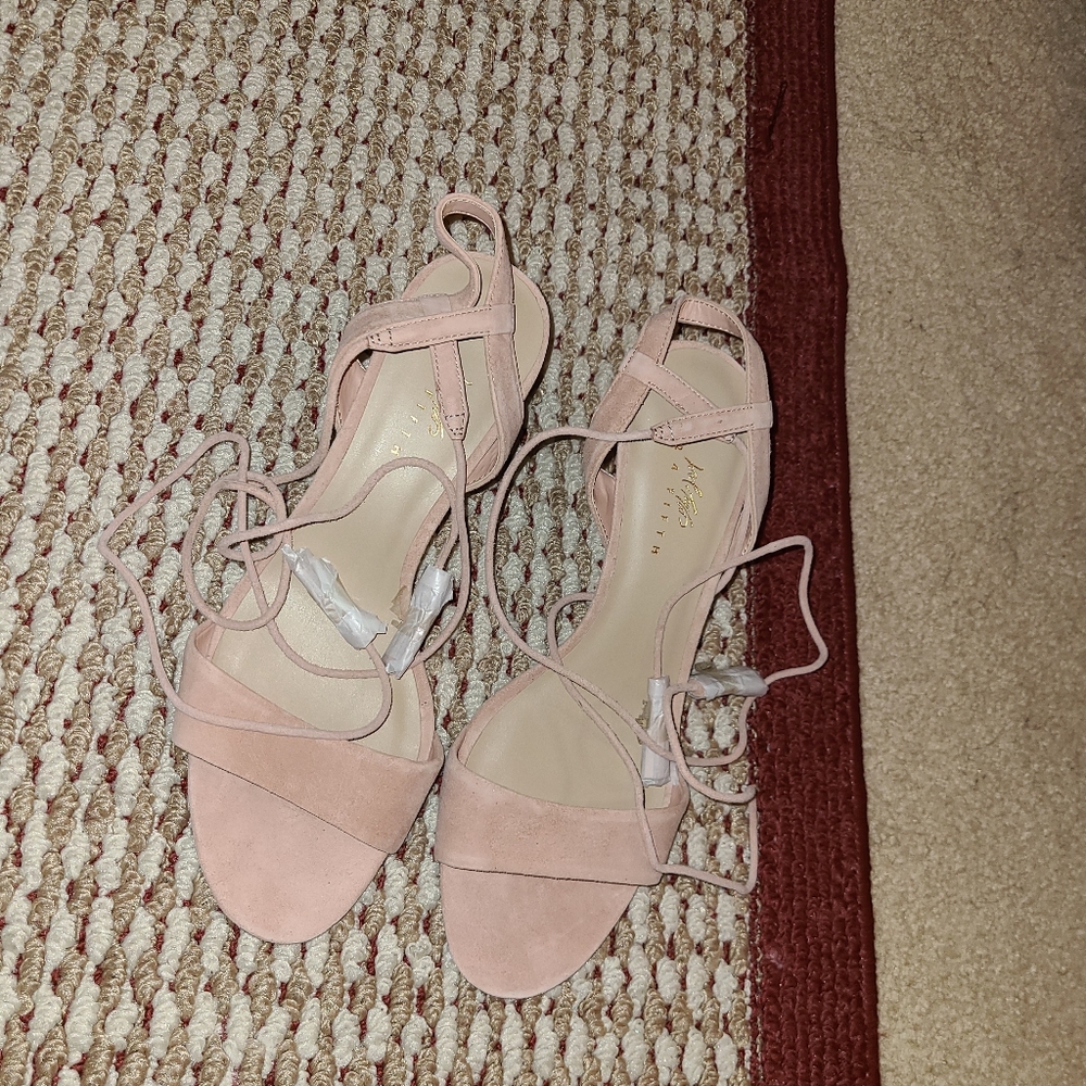 Open Toe 3" Heel Lace-up Sandal